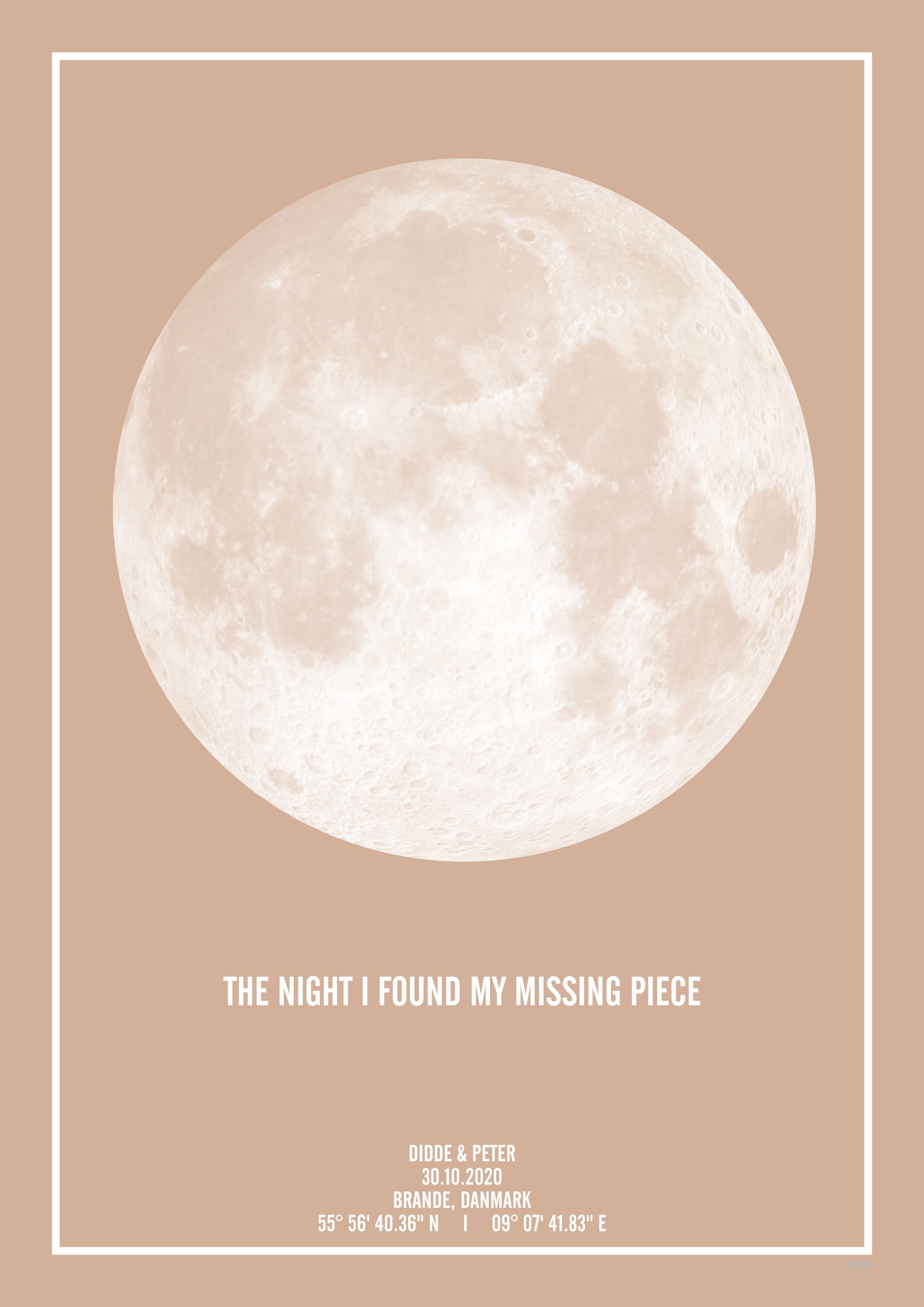 The night i found my missing piece måne plakat