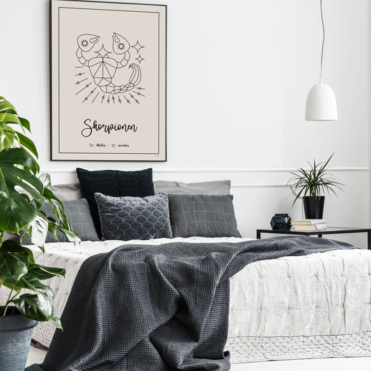 Skorpionen stjernetegn plakat (zodiac)
