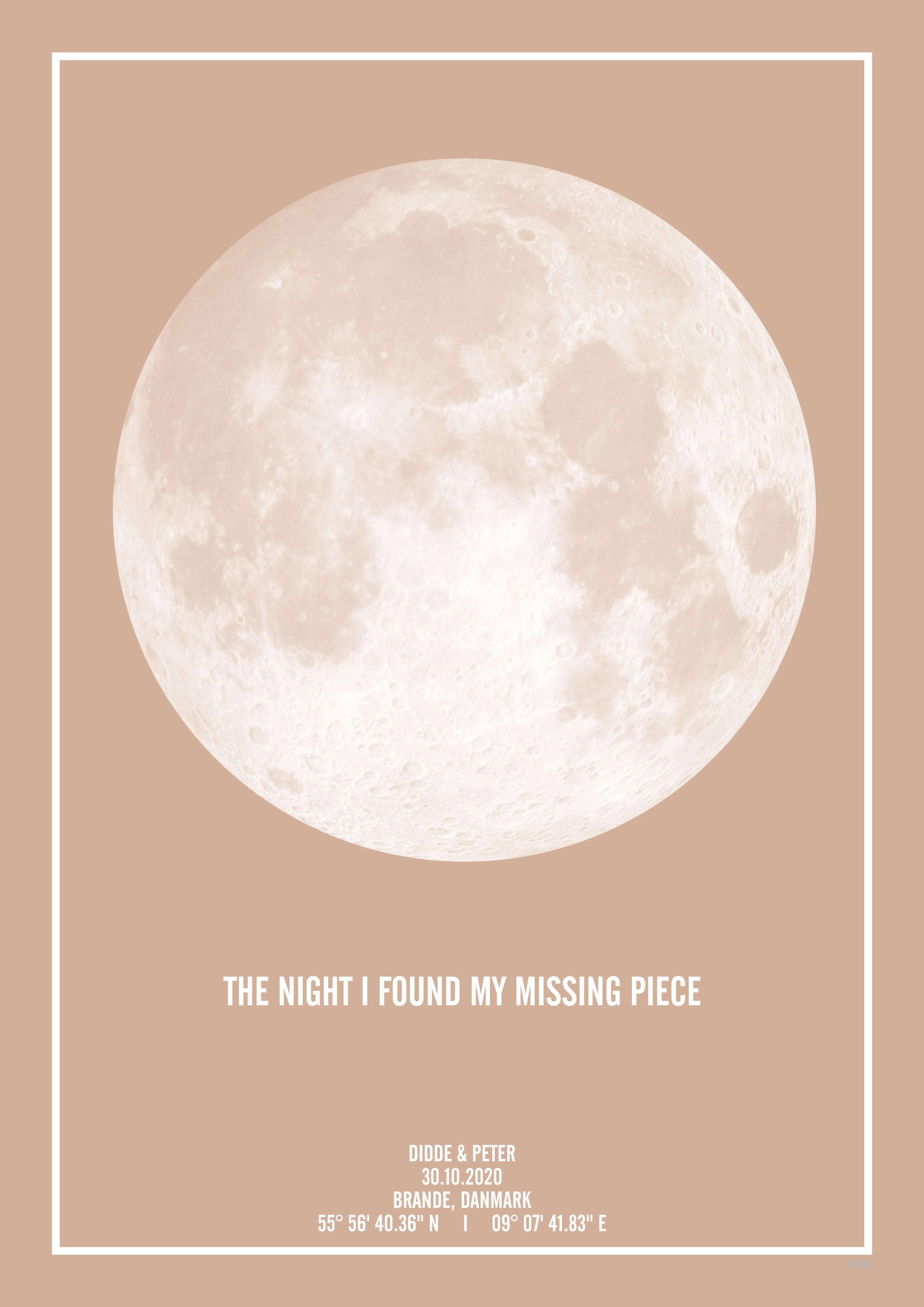The night  i found my missing piece måne plakat