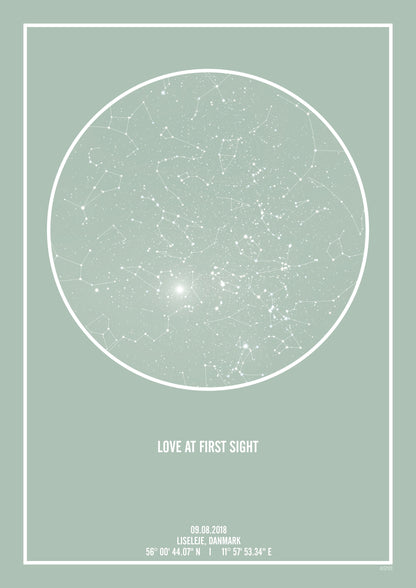 Love at frst sight stjernehimmel plakat