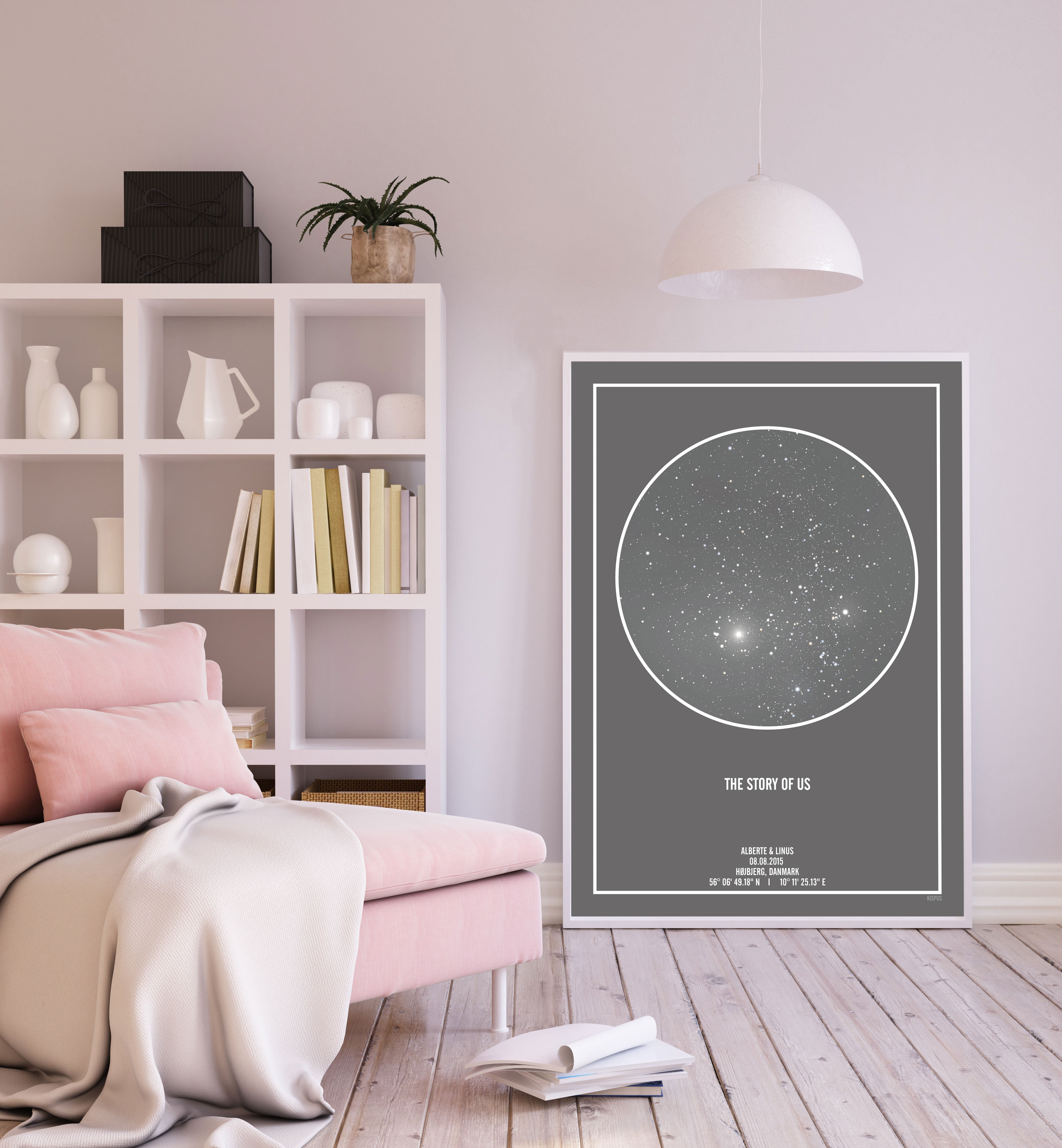 The story of us stjernehimmel plakat. Den perfekte kærlighedsgave